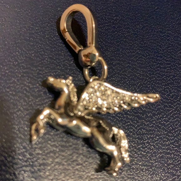 JUICY COUTURE SILVER TONE PEGASUS FLYING HORSE CHARM NEW NO BOX.RARE